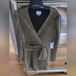 Saylor gold dress size medium